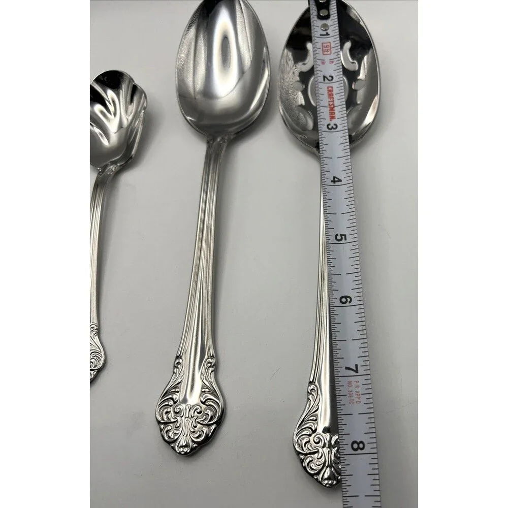 Lot Of 5 Reed & Barton Elegante? Stainless Steel Serving Utensils